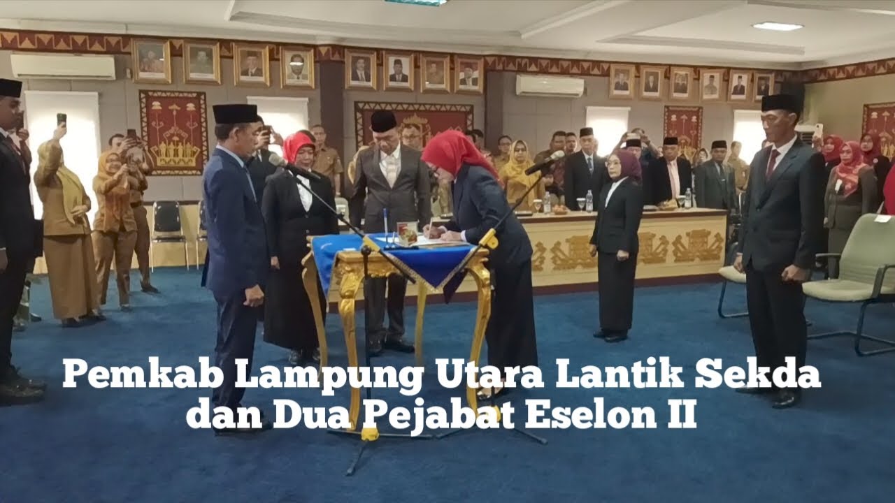 Pemkab Lampung Utara Lantik Sekda dan Dua Pejabat Eselon II