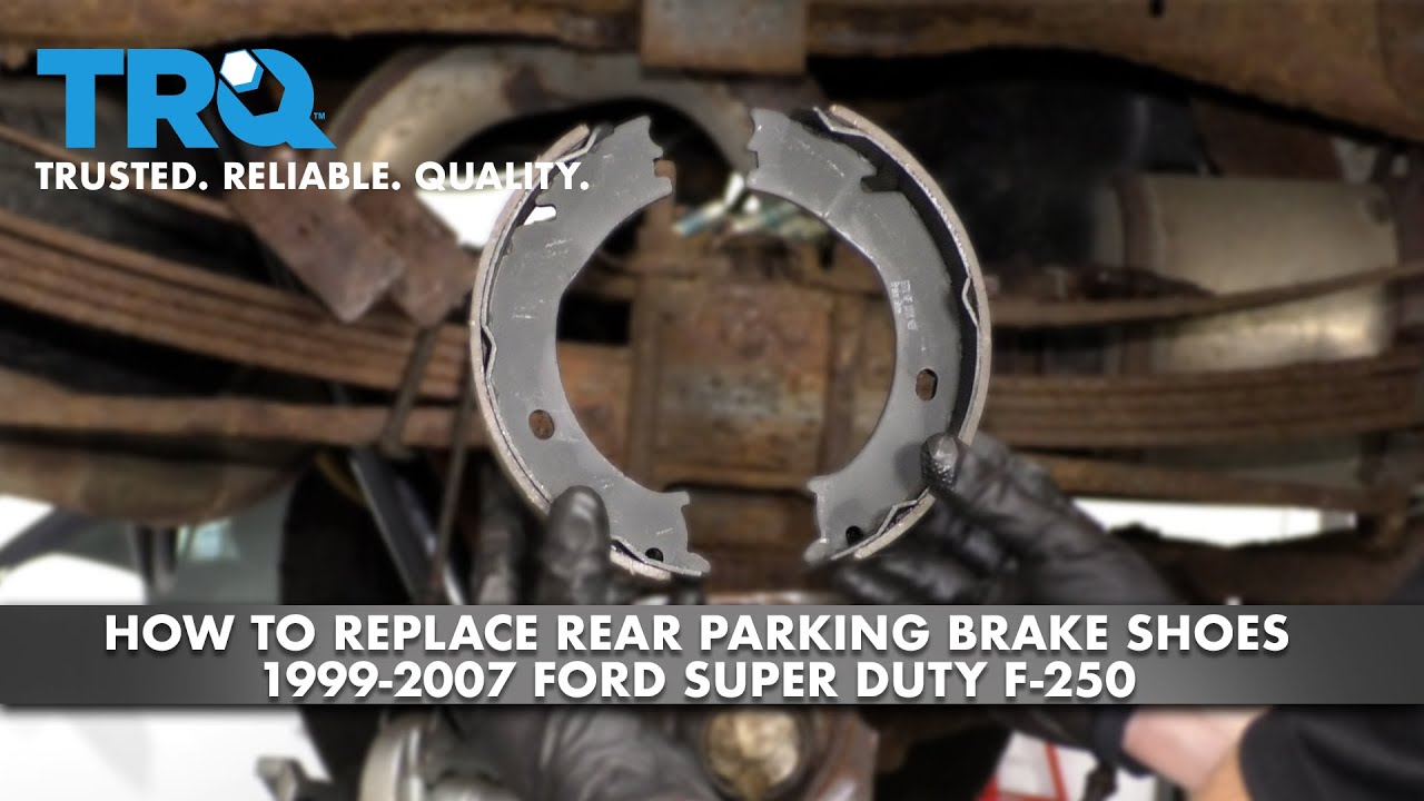 How to Replace Rear Parking Brake Shoes 1999-2007 Ford Super Duty F-250