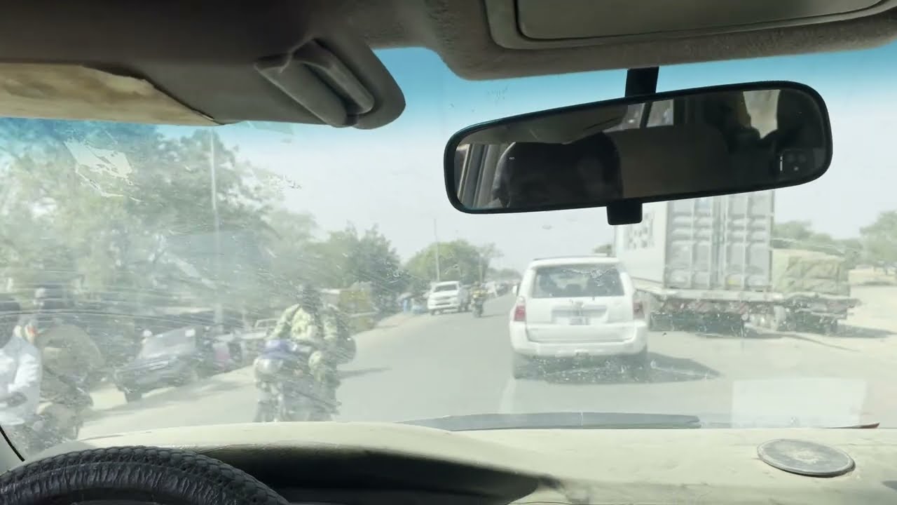 🚗 Driving to N’Djamena from the neighboring city of Koundoul - | Scenic Route Through Chad 🇹🇩