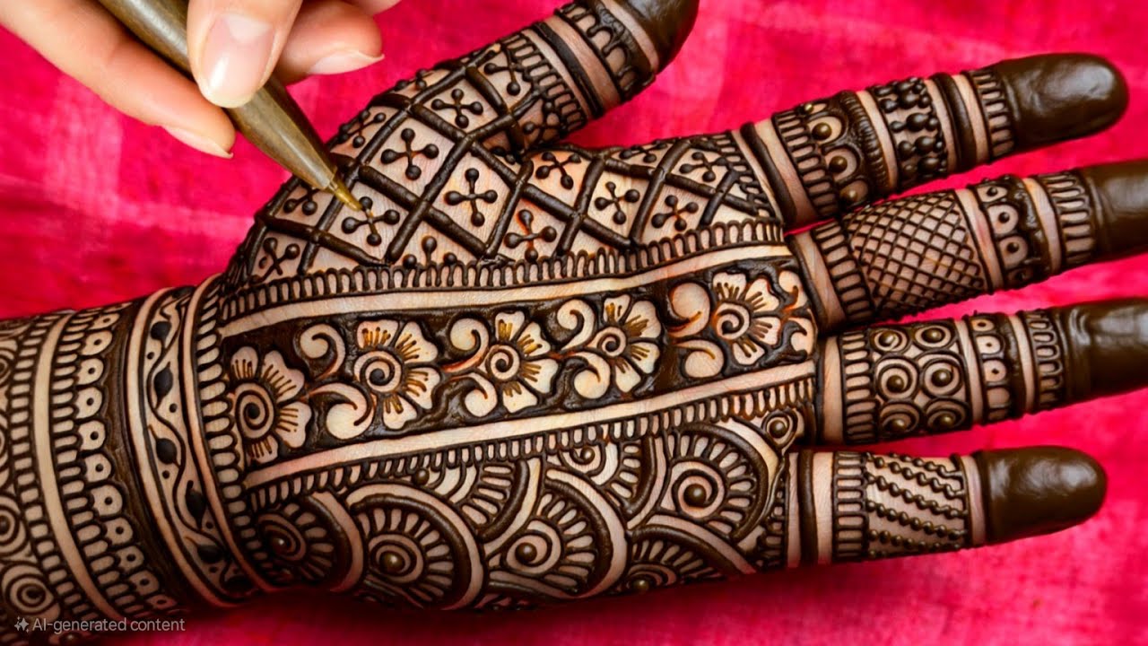 New simple beautiful bridal mehndi design | Easy mehndi design | mehndi designs | mehndi