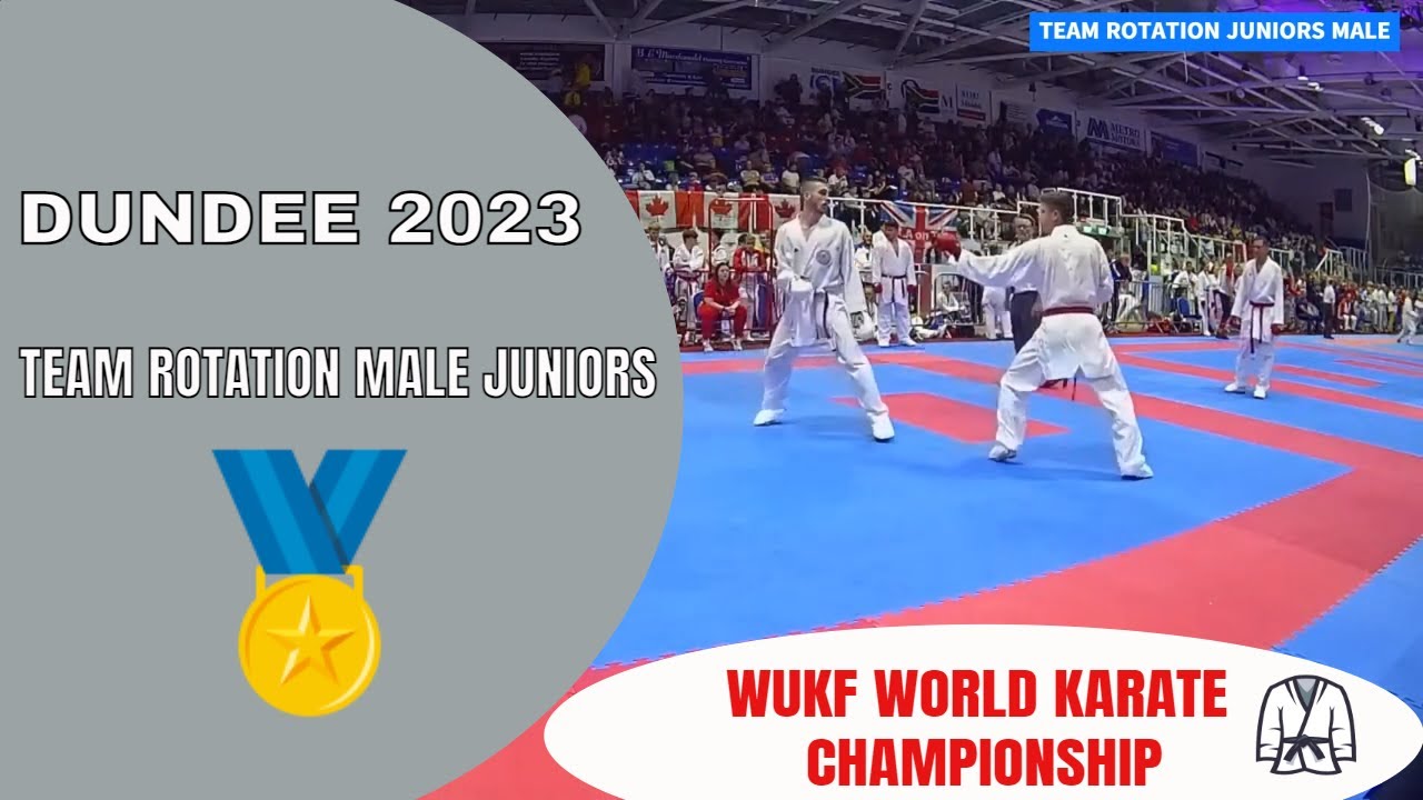 Male Juniors Team Rotation Final | World Union of Karate Do Federations #wukf #worldkarate