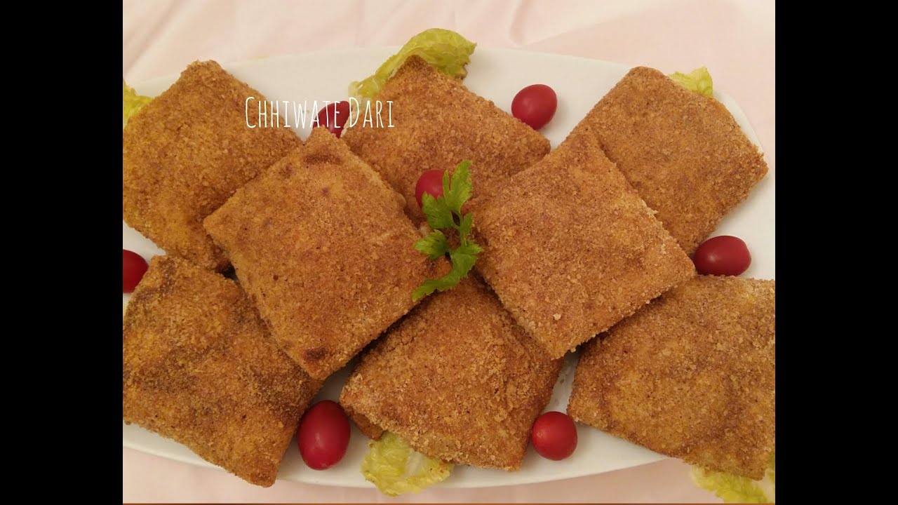 Crêpes fourrées et panées | كريب معمربحشوة لذيييذة فالفرن