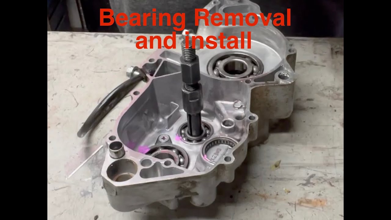 Honda CR250 rebuild  - Blind Bearing removal and bearing install the easy way (cars and motorcycles)