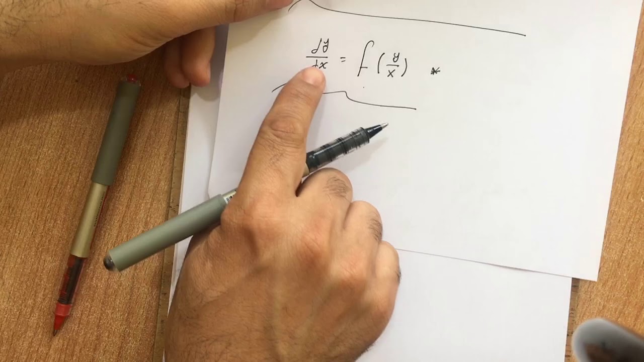 الدرس :5/ مراجعة سريعة للفصل الخامس/ المعادلات التفاضلية طريقة حل المعادلة المتجانسة / رعد ابراهيم