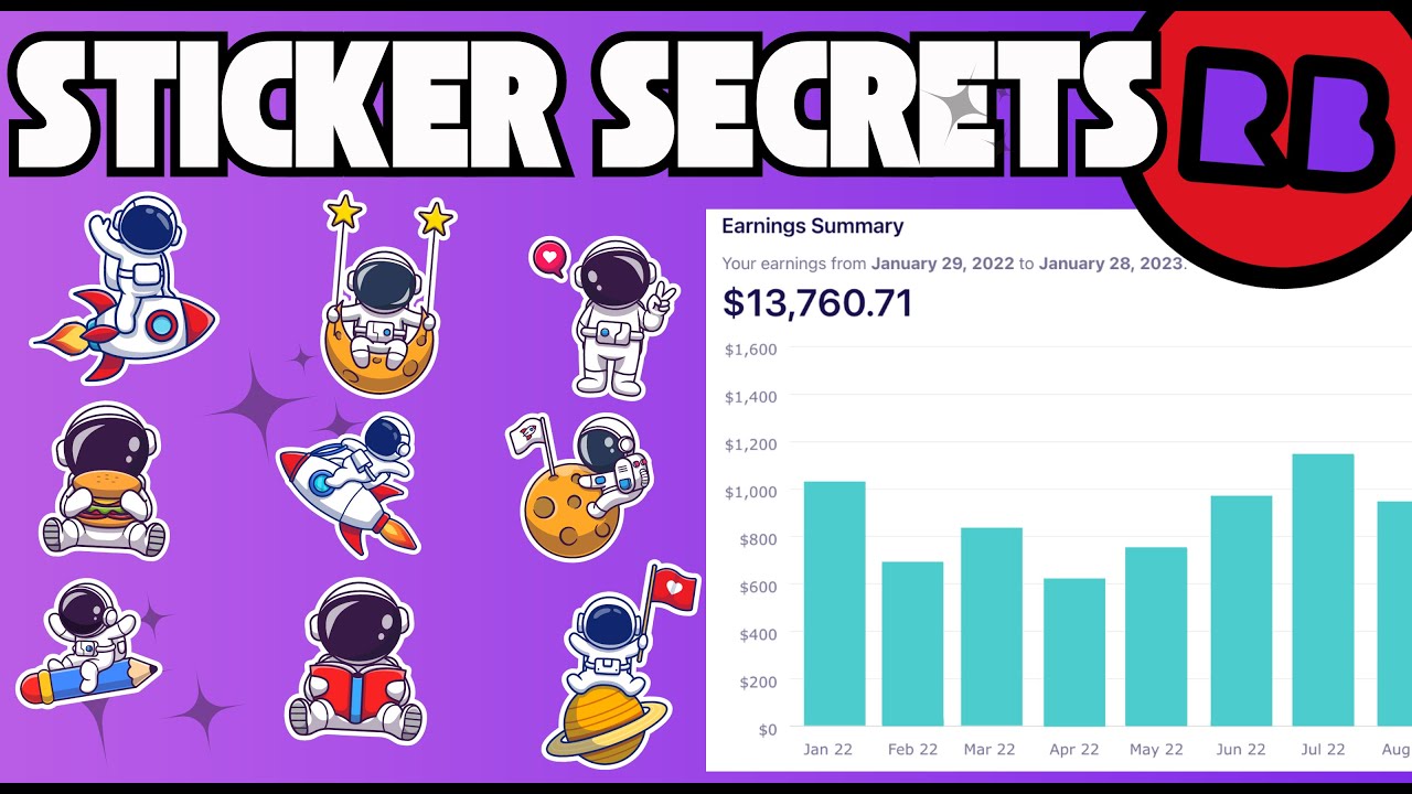 The Secret To Money Making Stickers On Redbubble!
