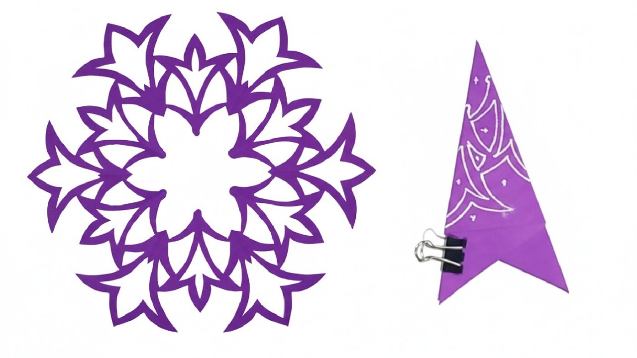 AMAZING DIY  HOME DECOR#snowflakes#wintercrafts#holidaycraft#paperartandcraft