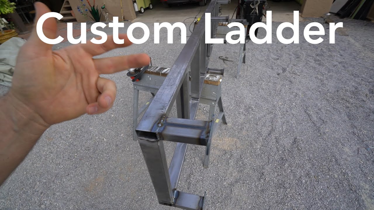 Custom RV Ladder for Skoolie Conversion