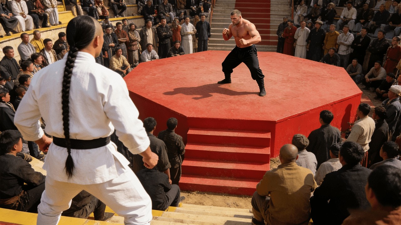 武林各功夫高手擂臺比武，卻都被不起眼的功夫小子3招擊敗！ #kungfu #movie #功夫 #李連杰 #jetli