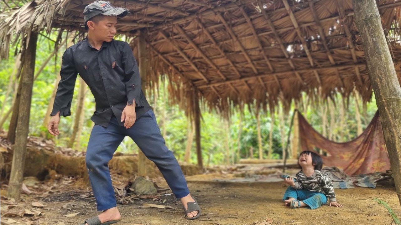 The man went looking for food and left the baby in the tent, something unfortunate happened