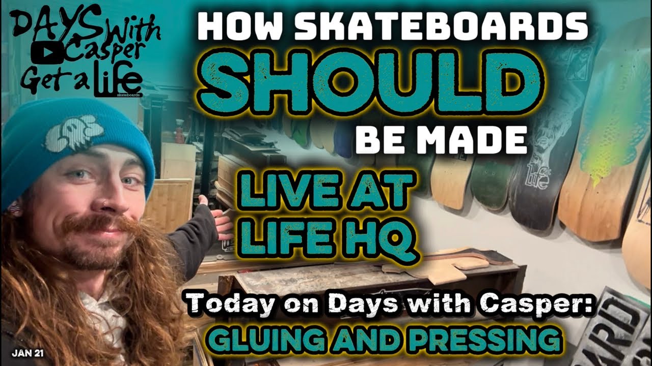 How Skateboards SHOULD be Made: Handcrafted Skateboard decks made Live at Life Skateboards Workshop