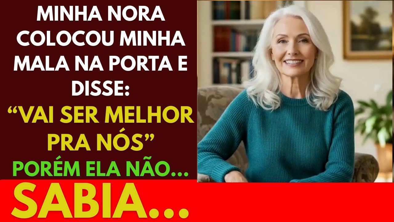 Minha nora colocou minha mala na porta e disse: “Vai ser melhor pra nós” — ela não sabia o que eu