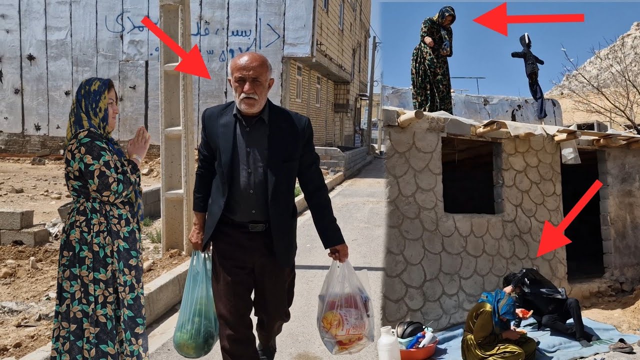 The shopkeeper's help to complete the construction of Amina