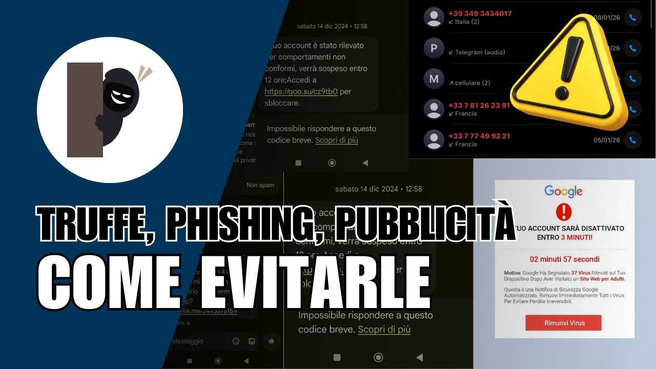 Truffe, PHISHING e pubblicità ingannevole: CONSIGLI PRATICI per riconoscerli