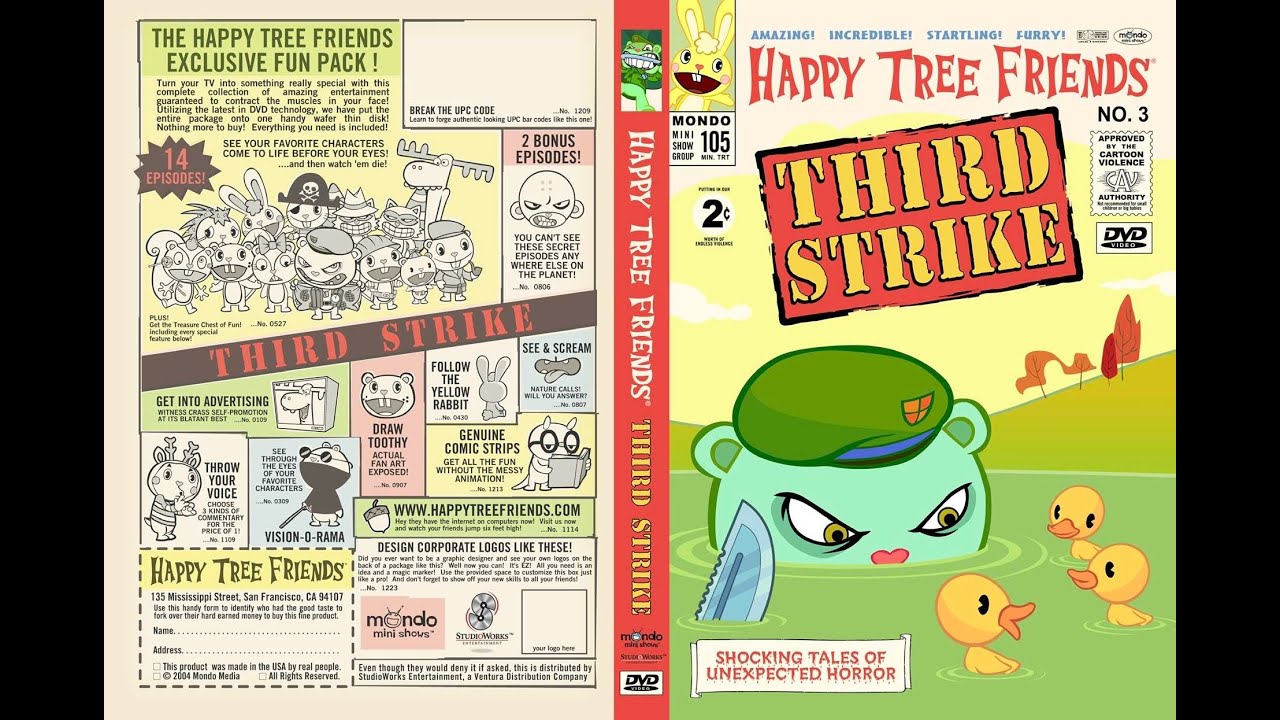Happy Tree Friends DVD: Third Strike - Every Bonus Feature