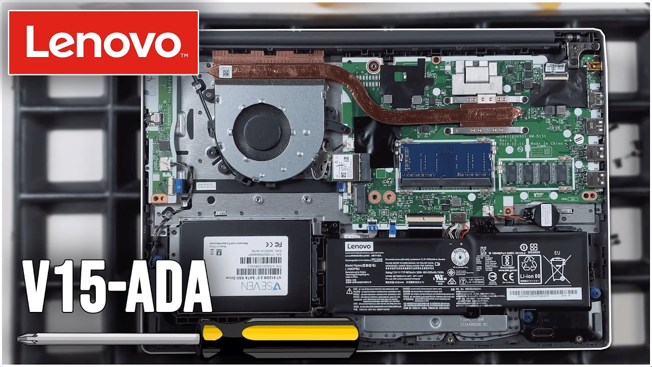 Lenovo V15-ADA von Innen - RAM, SSD, Akku, Lüfter wechseln