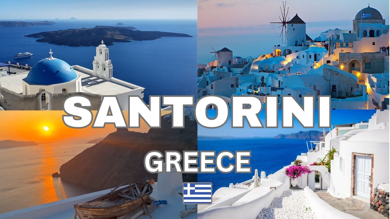 🌅 Walking Tour SANTORINI Fira, 🇬🇷 GREECE 2024!