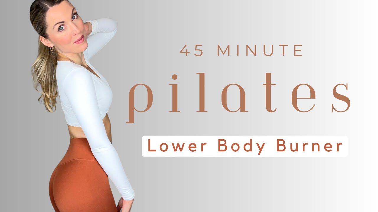 45-Minute Lower Body Burner Pilates Workout | Day 3 of 3-Week Challenge (No Equipment)