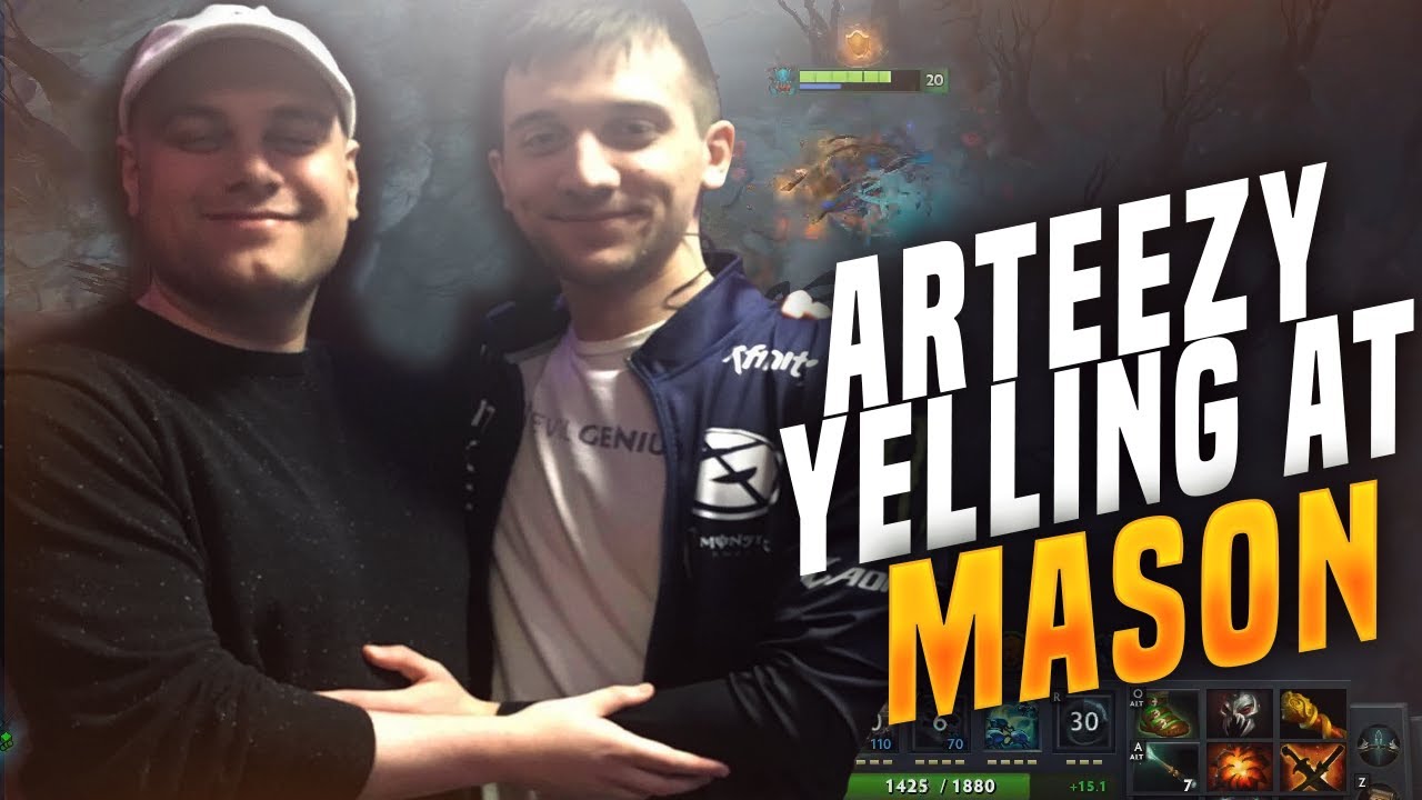 Dota 2 - Mason: Arteezy Yelling at Mason. BSJ Almost Threw the Game!