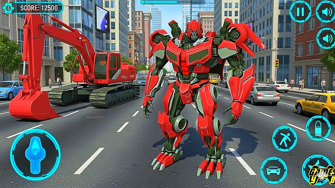Excavator Robot transformers: Mech Multiple Transform Game Part 11 - Android Gameplay