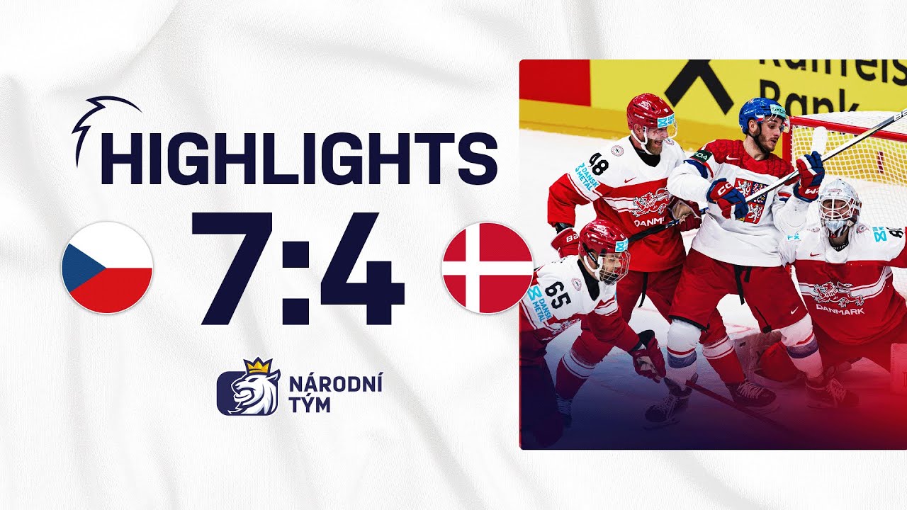 SESTŘIH: Česko vs. Dánsko 7:4 | Mistrovství světa, Praha