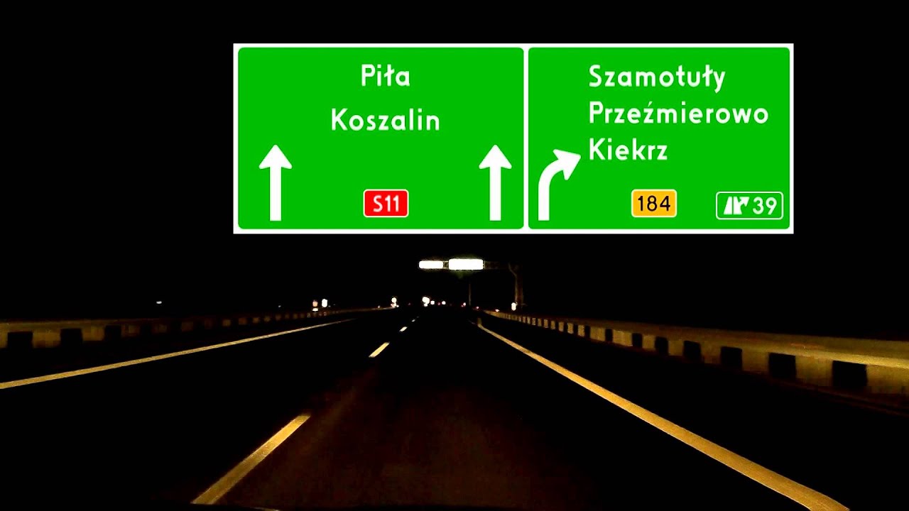 Droga ekspresowa / Expressway S11 - kilka godzin przed otwarciem