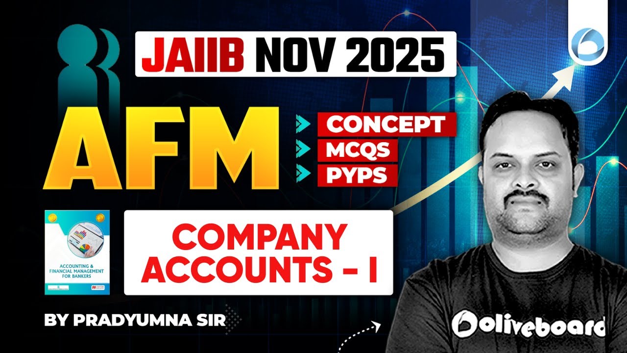JAIIB AFM online Classes | Module B Unit 14 | Company Accounts - I | JAIIB Nov 2025 | JAIIB