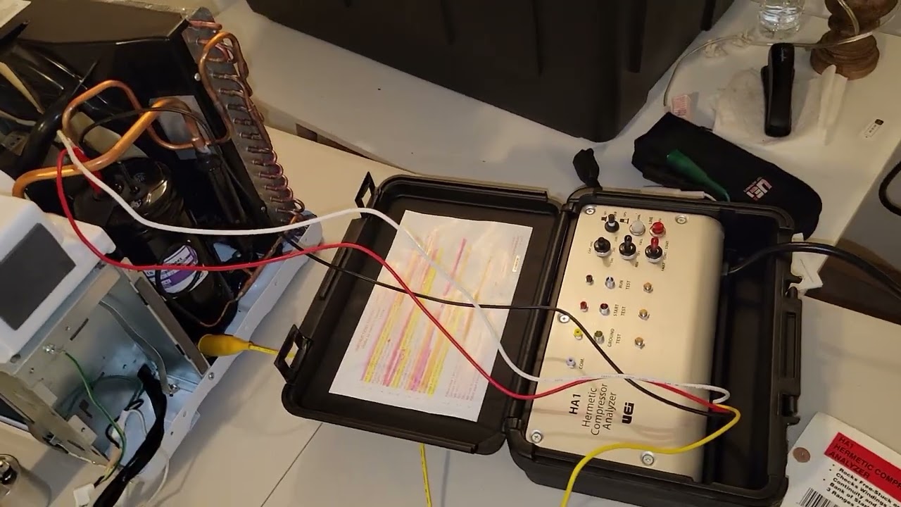 How to use a Hermetic Compressor Analyzer by Leo. D