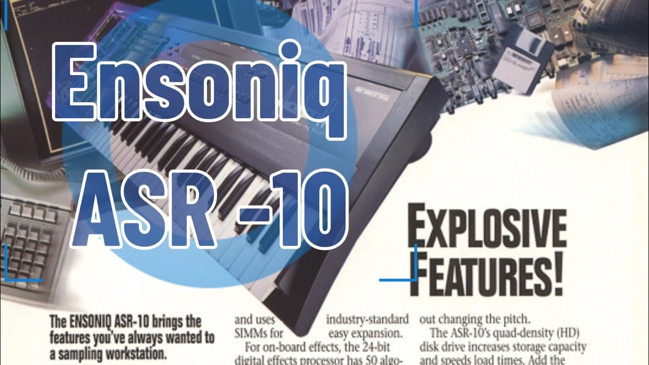 Ensoniq ASR -10 Сэмплирование,секвенсор,работа с клавиатурой.(Russian language)