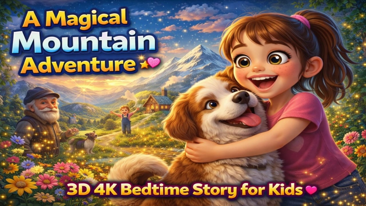 A Journey to the Magical Mountains Adventure 🏔️ | Bedtime Story for Kids in English | 3D Fairy Tale