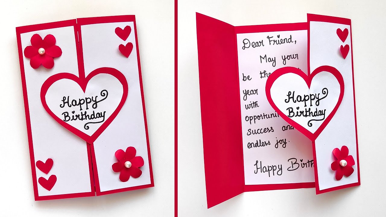🎂 Happy Birthday Card 🎂 | Easy and beautiful Birthday Greeting Card | DIY Card for Birthday