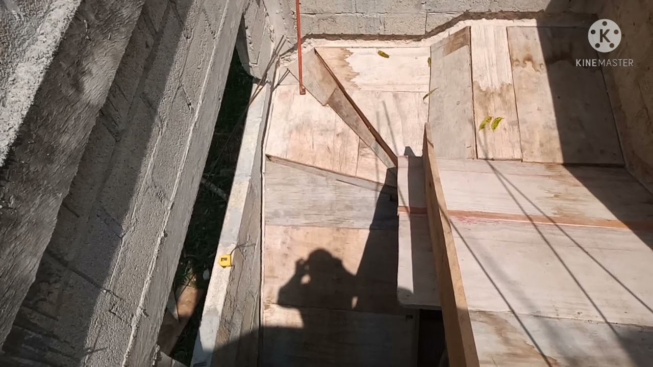 escalera en u, diseño, proyección de medidas, cimbrado y colado