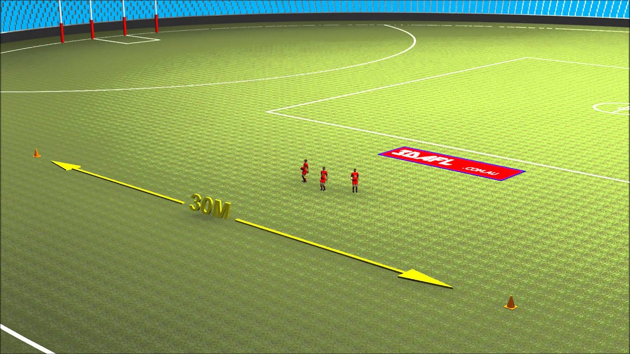 AFL Training Drills - Kick & Turn