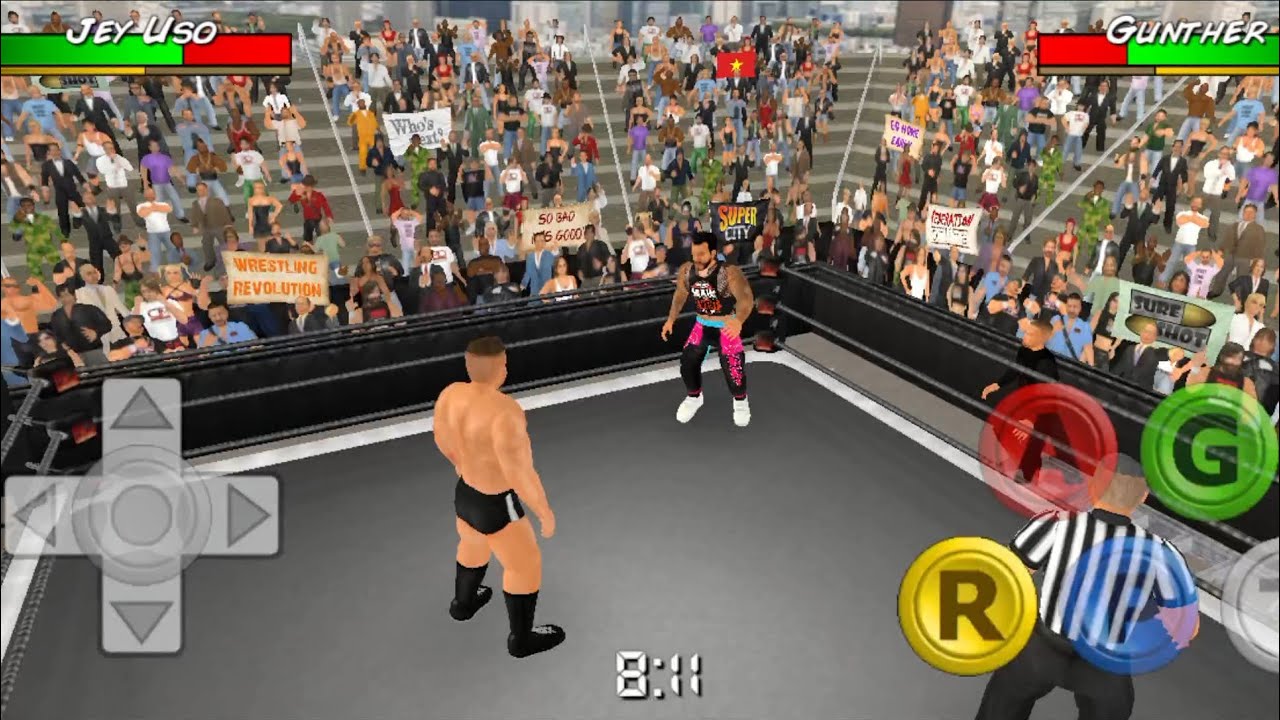 JEY USO VS GUNTHER || FULL MATCH || WRESTLING EMPIRE ||