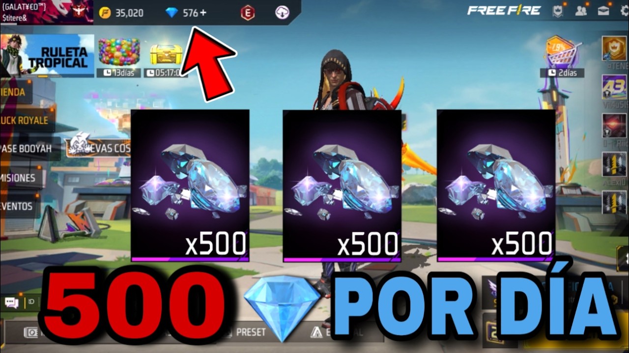 ! COMO CONSEGUIR DIAMANTES💎GRATIS y FACIL en FREEFIRE 2025 😱FUNCIONA 100% ✅