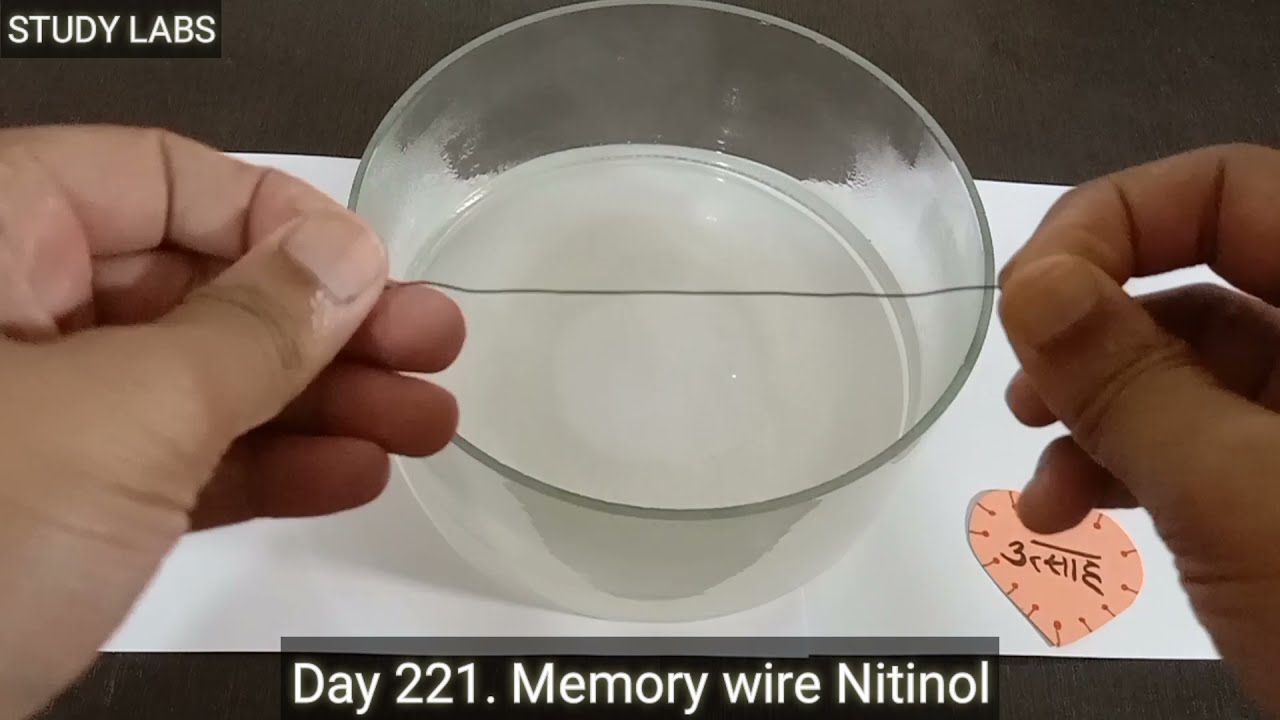 #221 - Memory Wire Nitinol - Chemistry Expt - Borosil