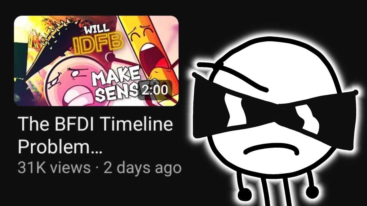 The BFDI Timeline does not need fixing 