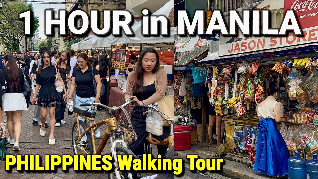INSIDE The OLD MANILA, PHILIPPINES 🇵🇭 Walking Tour of Santa Cruz, Binondo & Intramuros