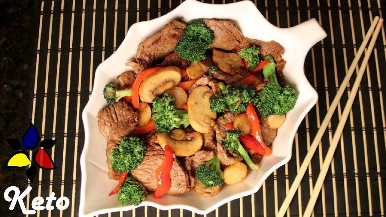 Chinese Beef and Broccoli Stir Fry (keto, gluten free, sugar free)