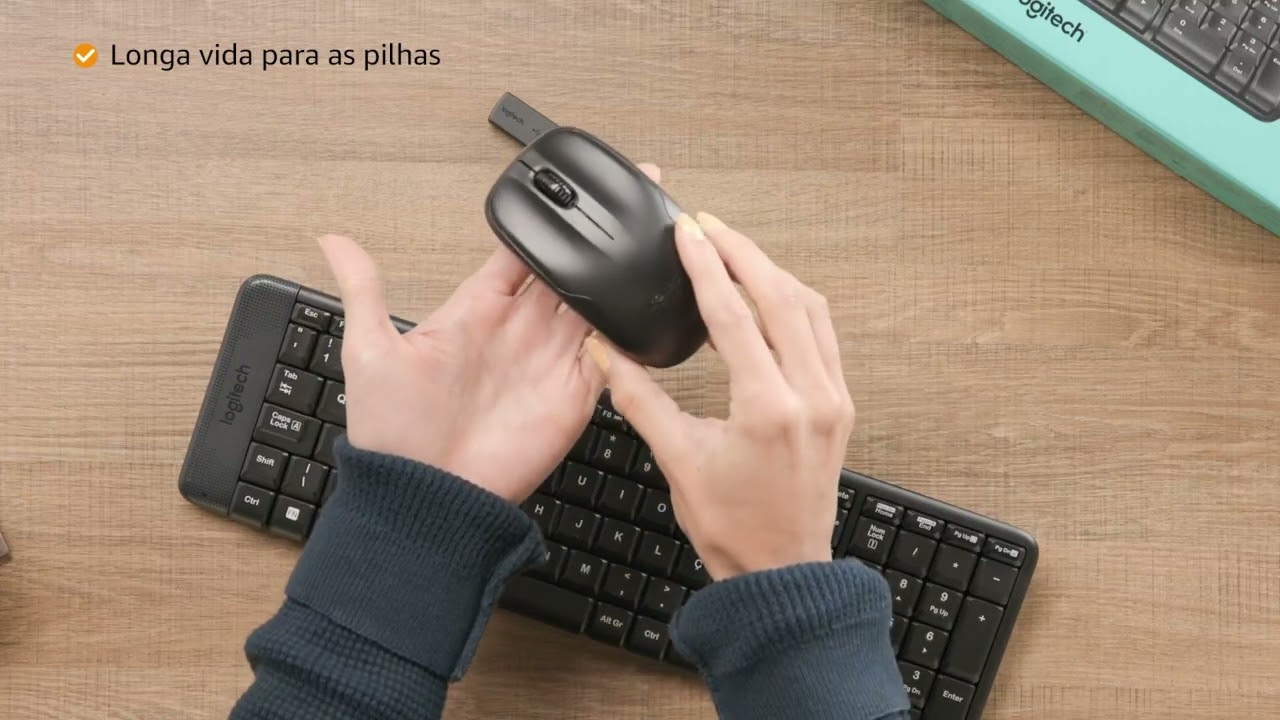 💻✨ Combo Teclado e Mouse sem fio Logitech MK220! ✨🖱️