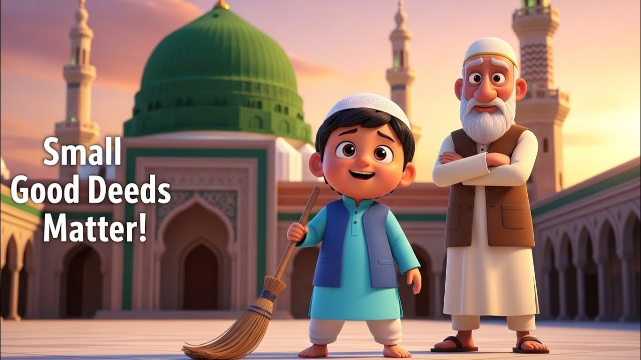 The Little Helper of the Masjid 🕌 | Beautiful Islamic Moral Story for Kids | Small Good Deeds Matter
