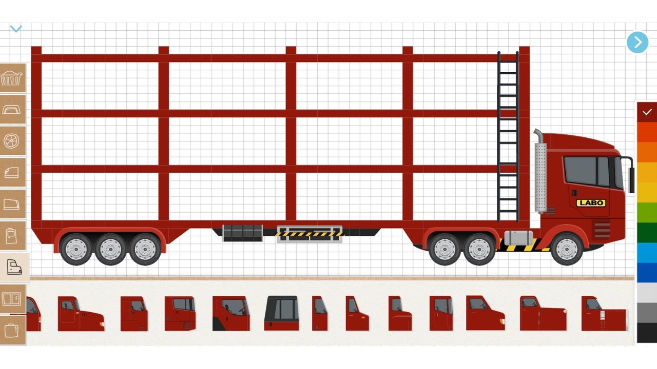 Labo Construction Truck | 3 Floor Cargo Container