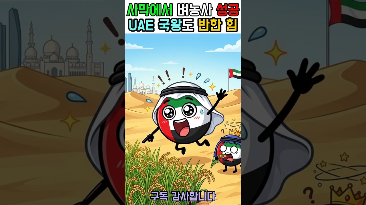 50도 사막에 벼농사 성공한UAE 국왕도 뒤집어진 한국의 마법같은 스마트팜 기술!
