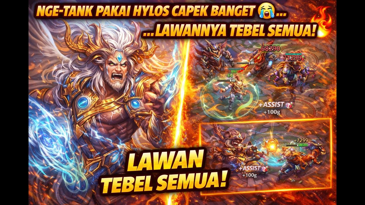 Nge-Tank Pakai Hylos Capek Banget 😭 Lawannya Tebel Semua!