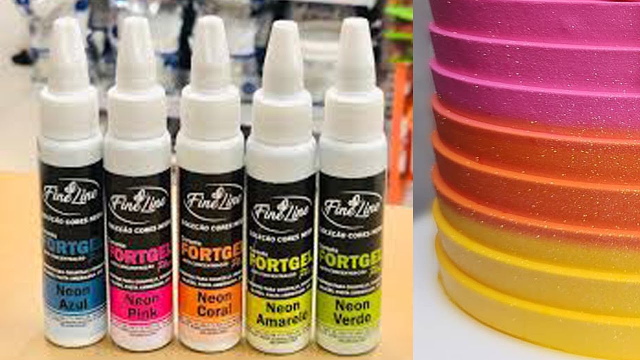 Novidade !!! Como Usar Os Corantes Em Gel Neon,Fine Line