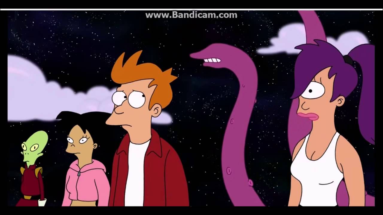 futurame the beast with a billion backs hemel aanval scene