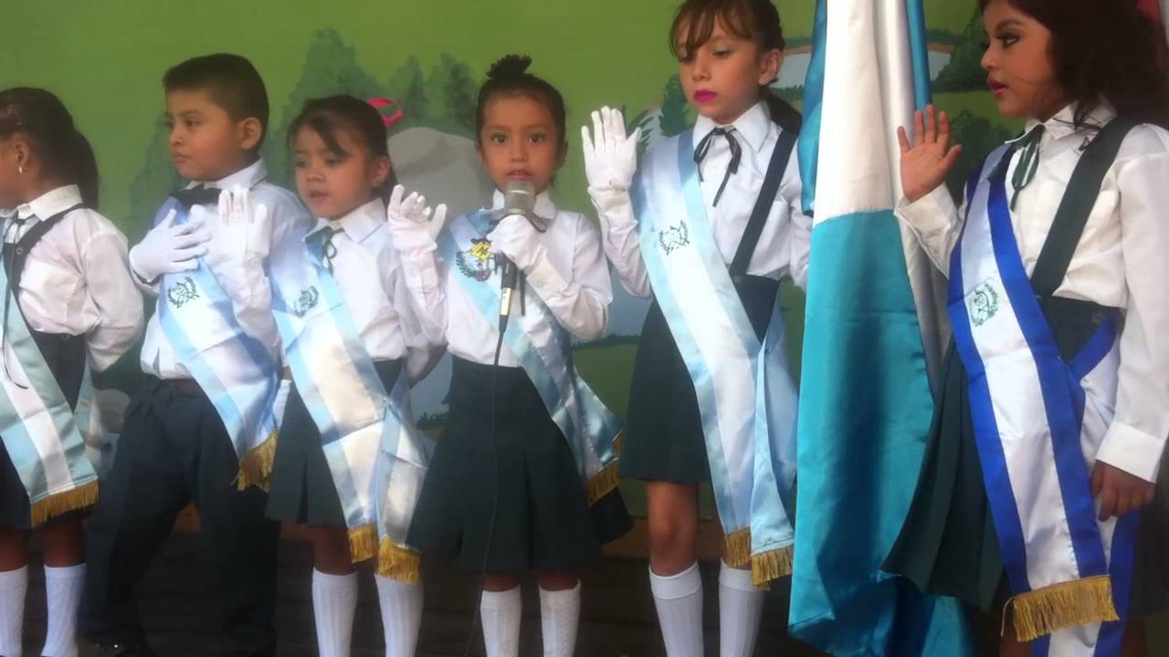 Jura a la Bandera Rocío Bonilla Alvarez 5 años Guatemala