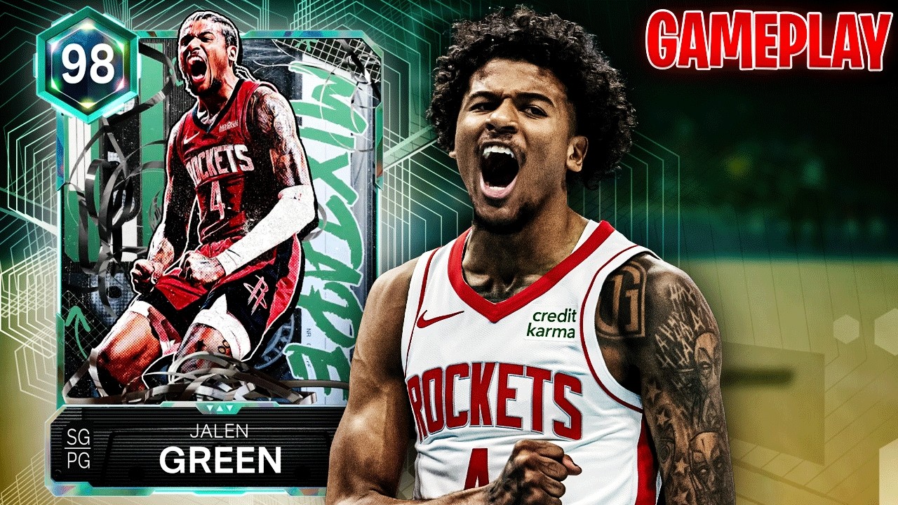 GALAXY OPAL JALEN GREEN IS AN INCREDIBLY FUN SCORING PG IN NBA 2K26 MyTEAM!!