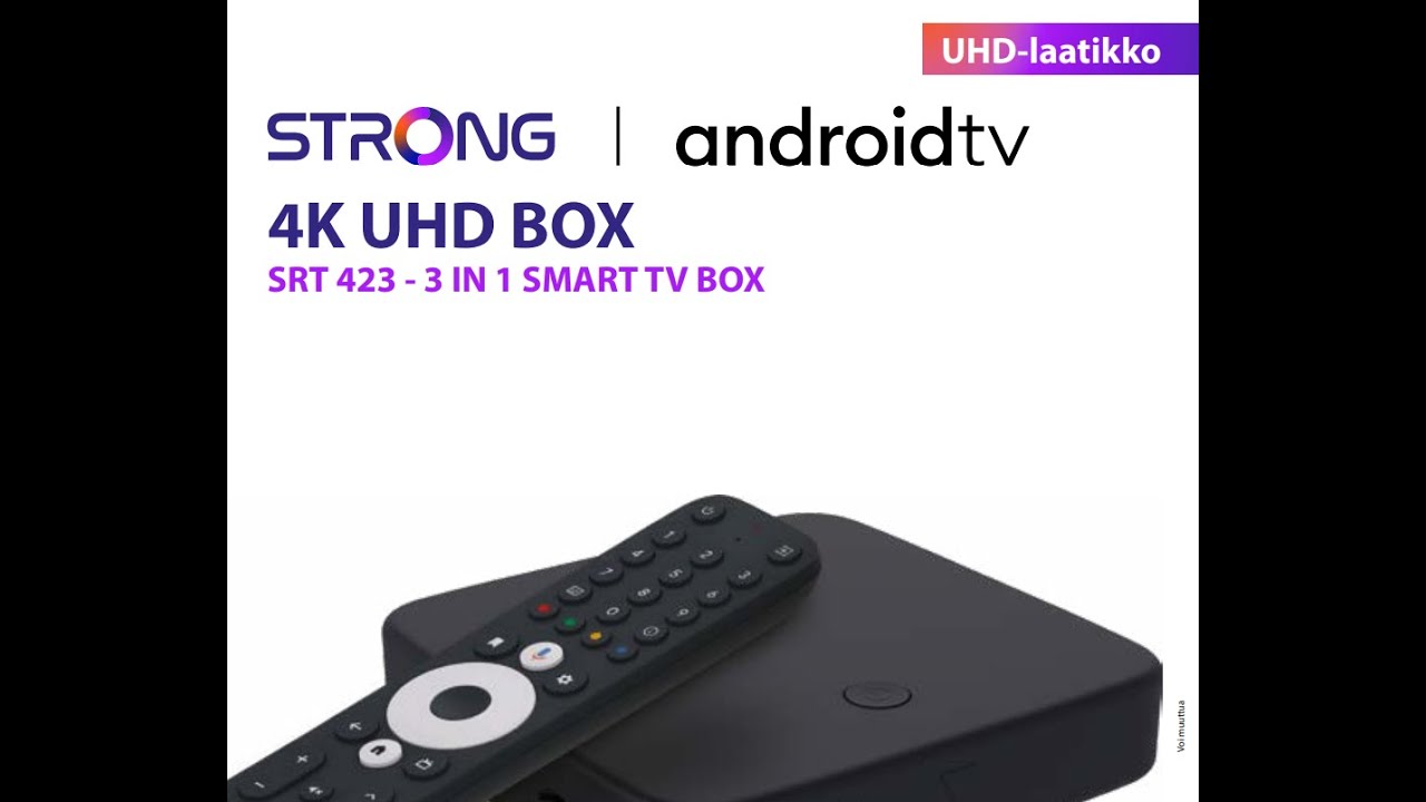 Strong SRT423 monitoimiboksi toimii sekä antenni- että kaapeliverkon HD kanavilla