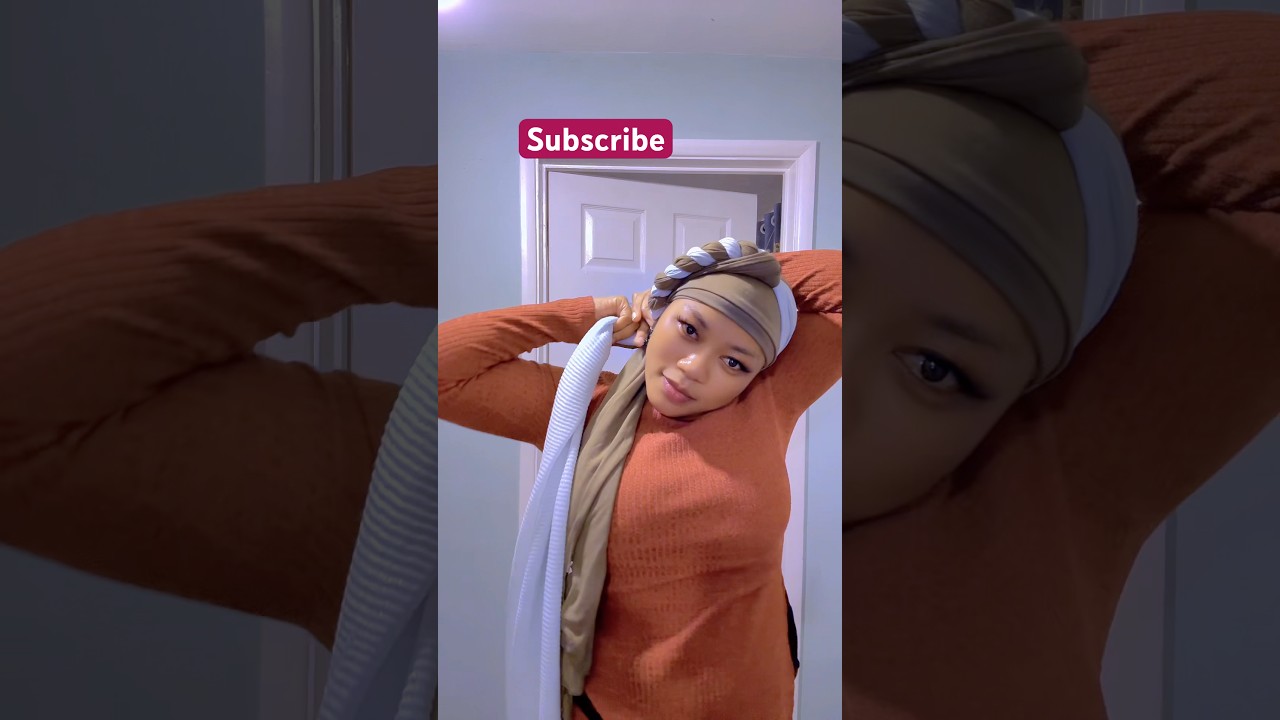Modern day head wrap scarf turban tutorials short hair 