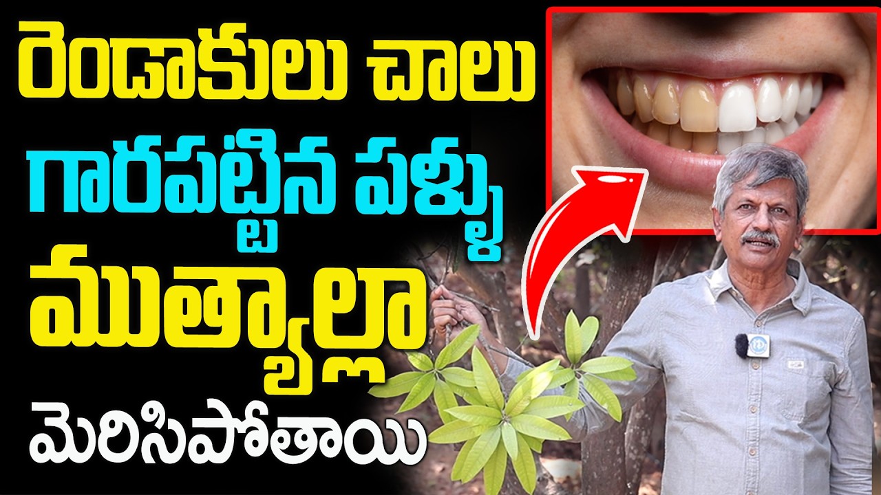 పళ్ళు ముత్యాల్లా మెరిసిపోతాయి ! | Home Remedies for Teeth Whitening l Dental care l Dr Anjaneyaraju